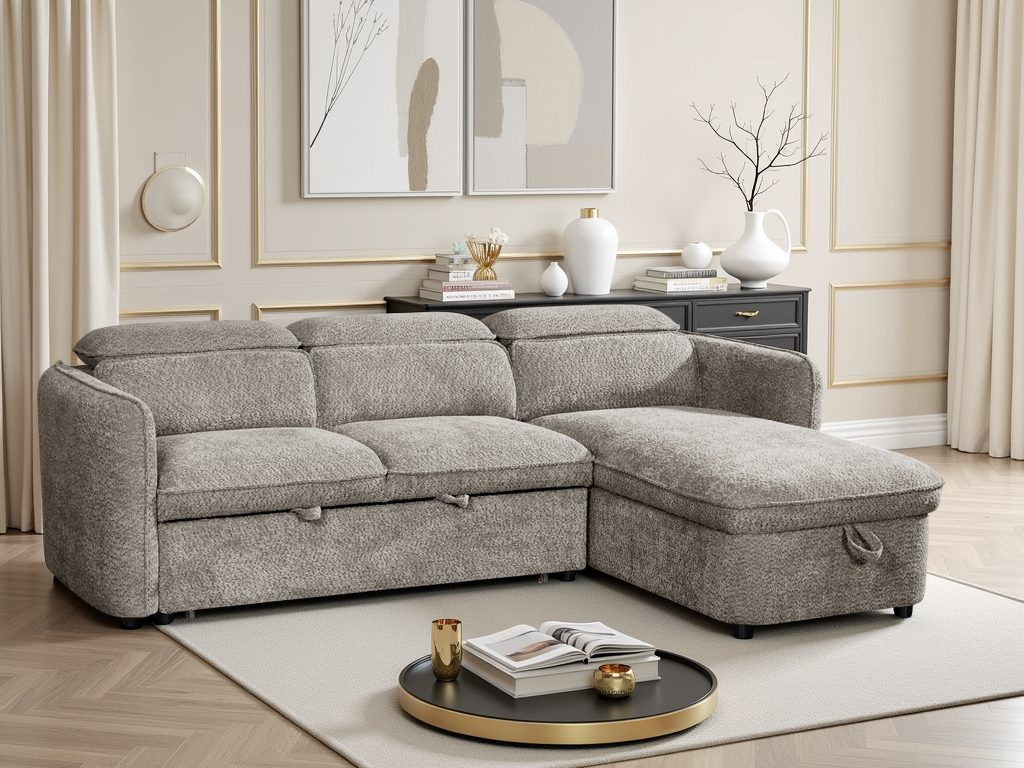 Capri Sofabed Grey Universal Corner
