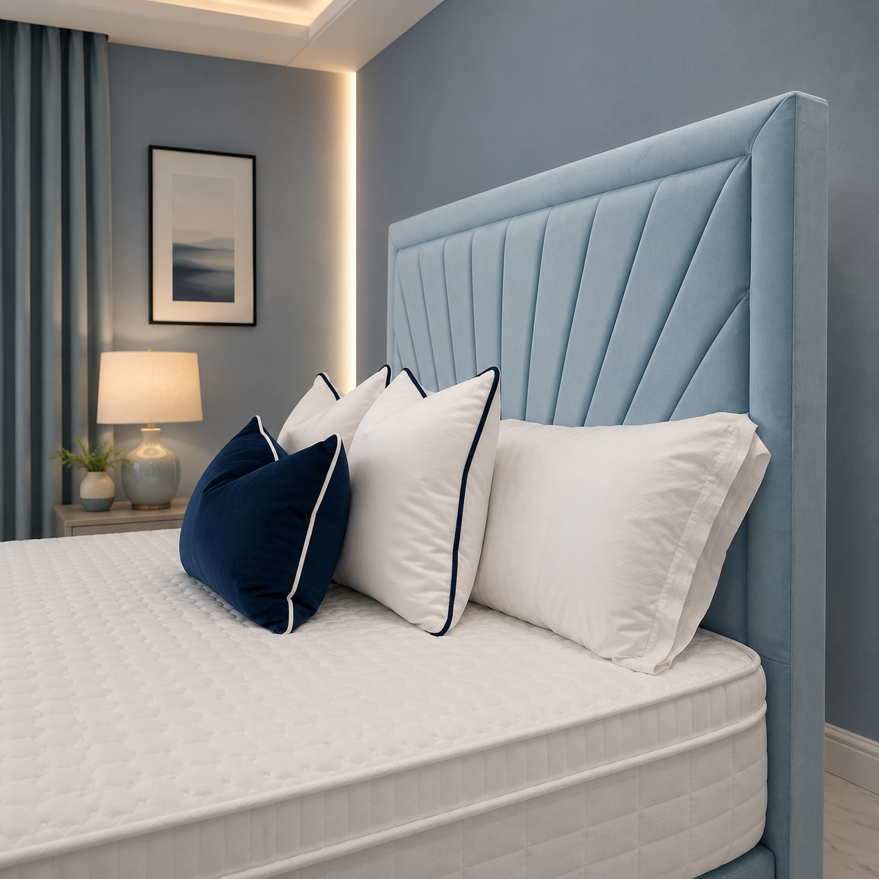 Ava Grace Ottoman Bed | Storage Bed with Sunburst Headboard