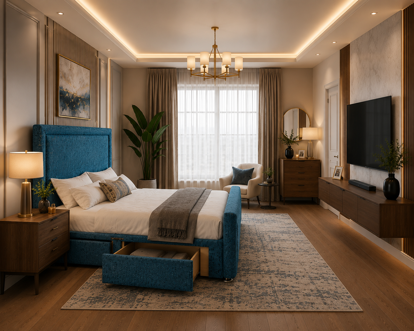 Divan Bed Set with Footboard - Image 4