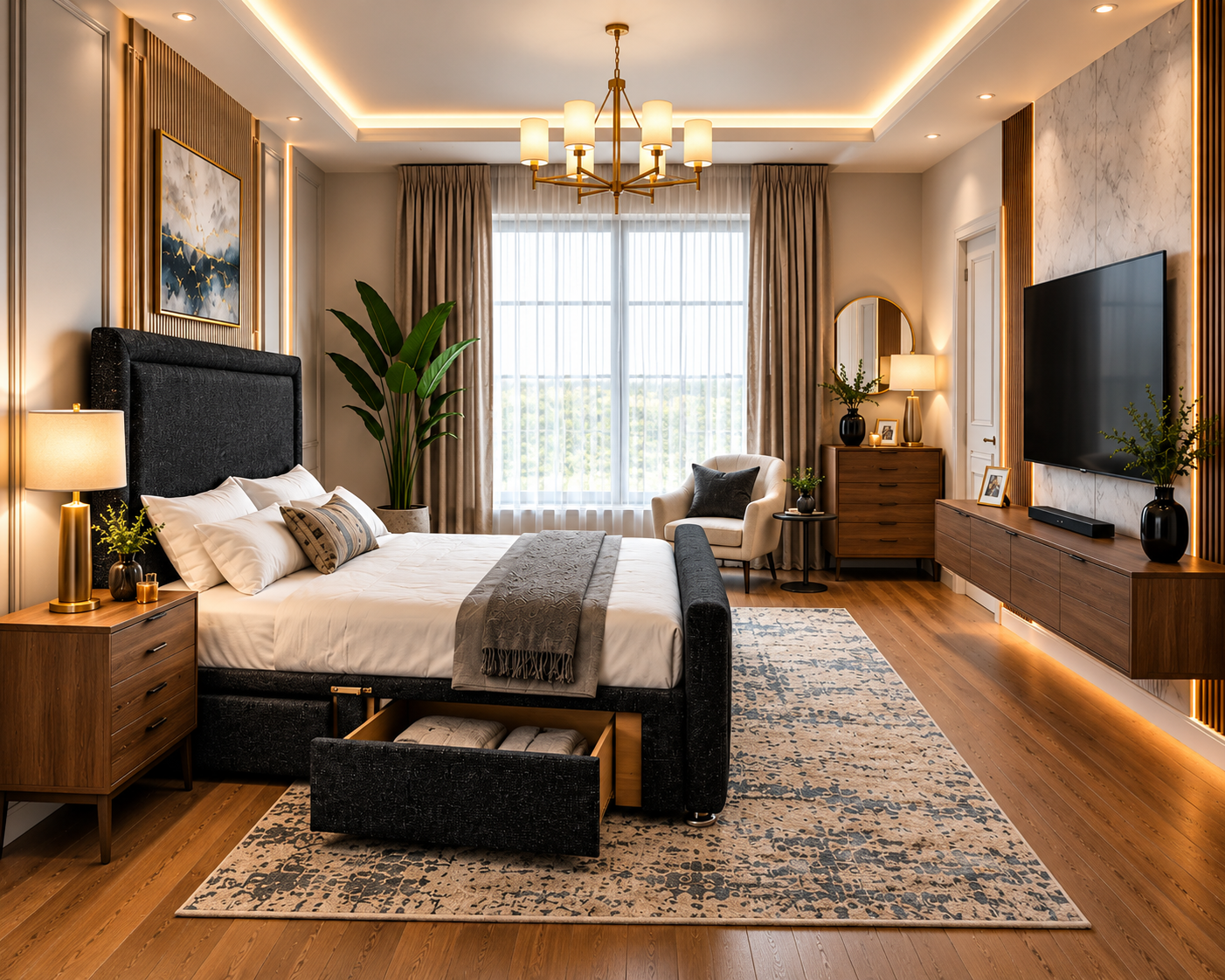 Divan Bed Set with Footboard