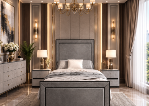 Holborn Piped High Foot Bed Frame | Luxury Sleep Starts