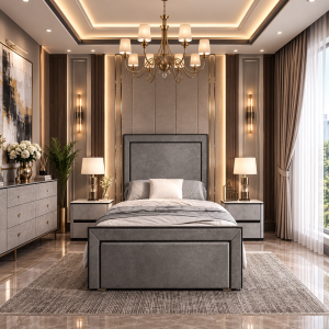 Holborn Piped High Foot Bed Frame | Luxury Sleep Starts