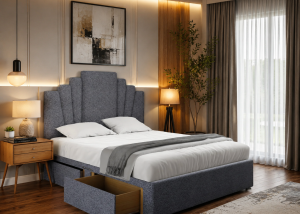 Knightsbridge Divan Bed Set Art Deco Style, Made in UK