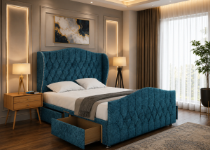 Knightsbridge Divan Bed | Art Deco Style, Made in UK