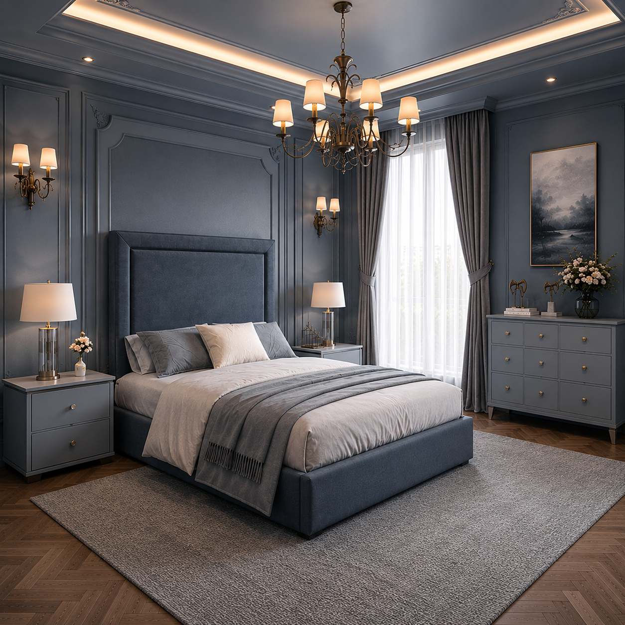 The Lapita Piped Low Foot Bed Frame - Image 2