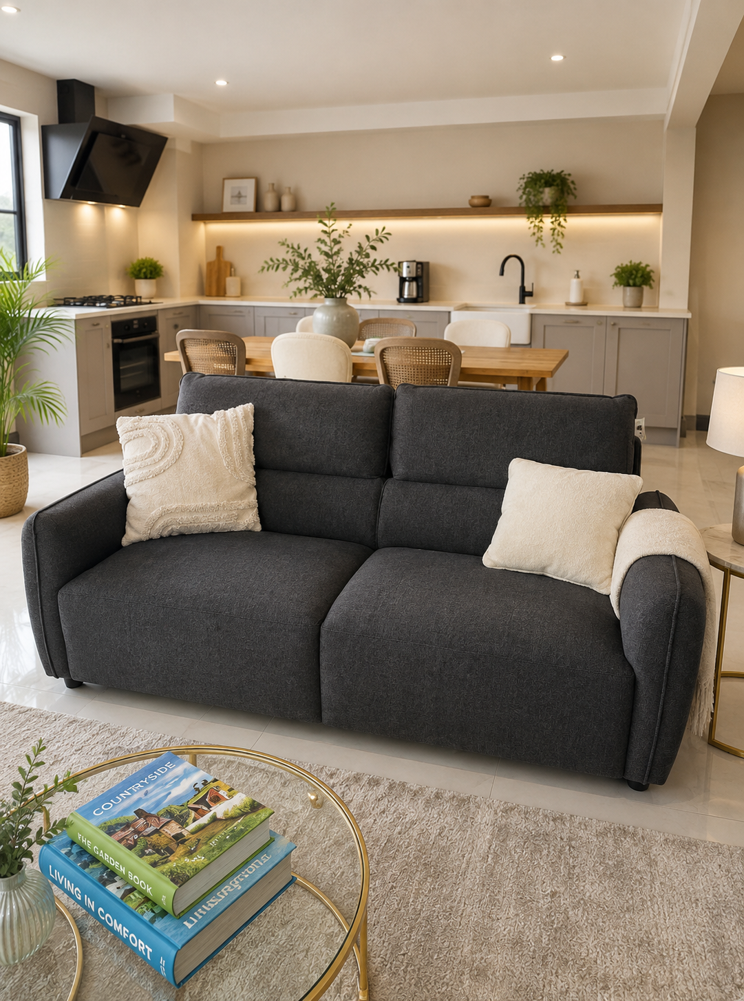 Ascot Sofa Charcoal 3+2 Set