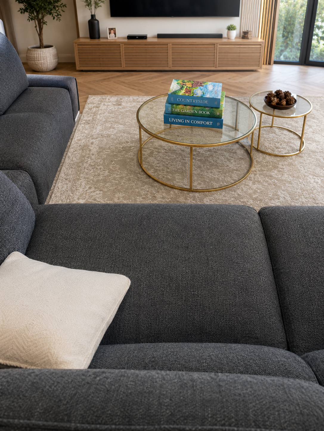 Ascot Sofa Charcoal 3+2 Set