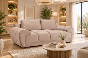 Azzuro Sofa Mocha 2 Seater | Cosy Compact Velvet Sofa