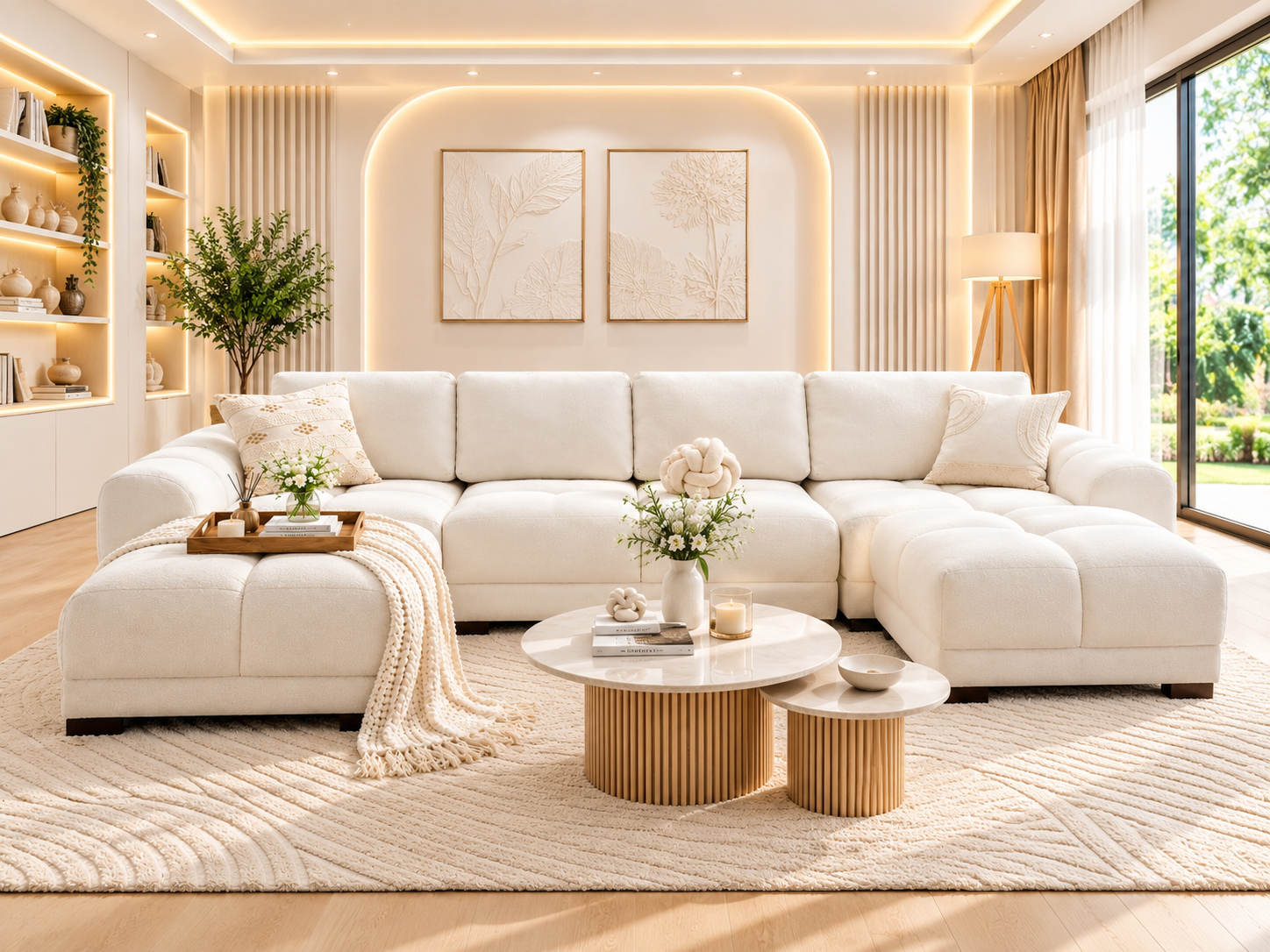Azzuro U Shape Corner Sofa