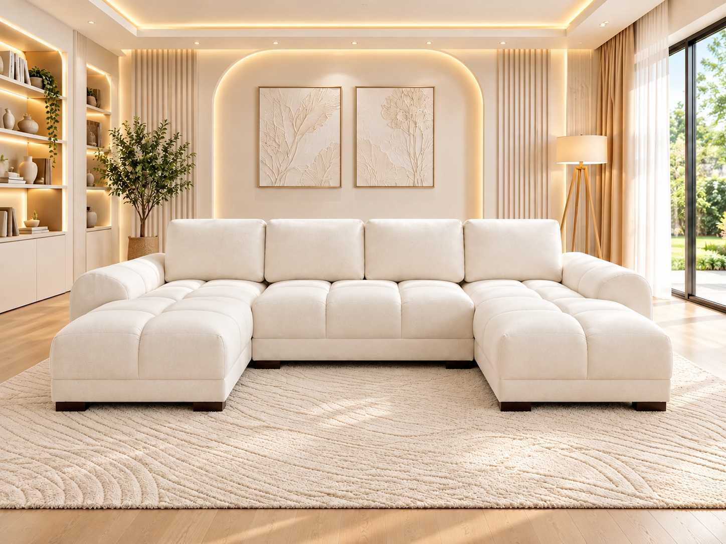 Azzuro U Shape Corner Sofa 2