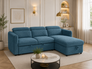 Capri Sofabed Blue Universal Corner