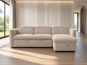 Capri Sofabed Beige Universal Corner