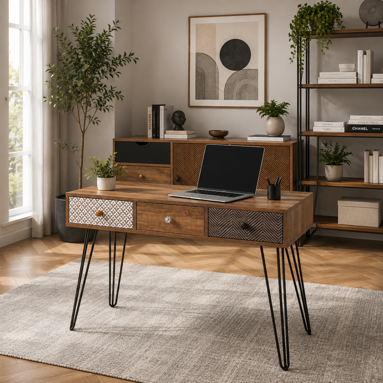 Casablanca Dark Oak Desk