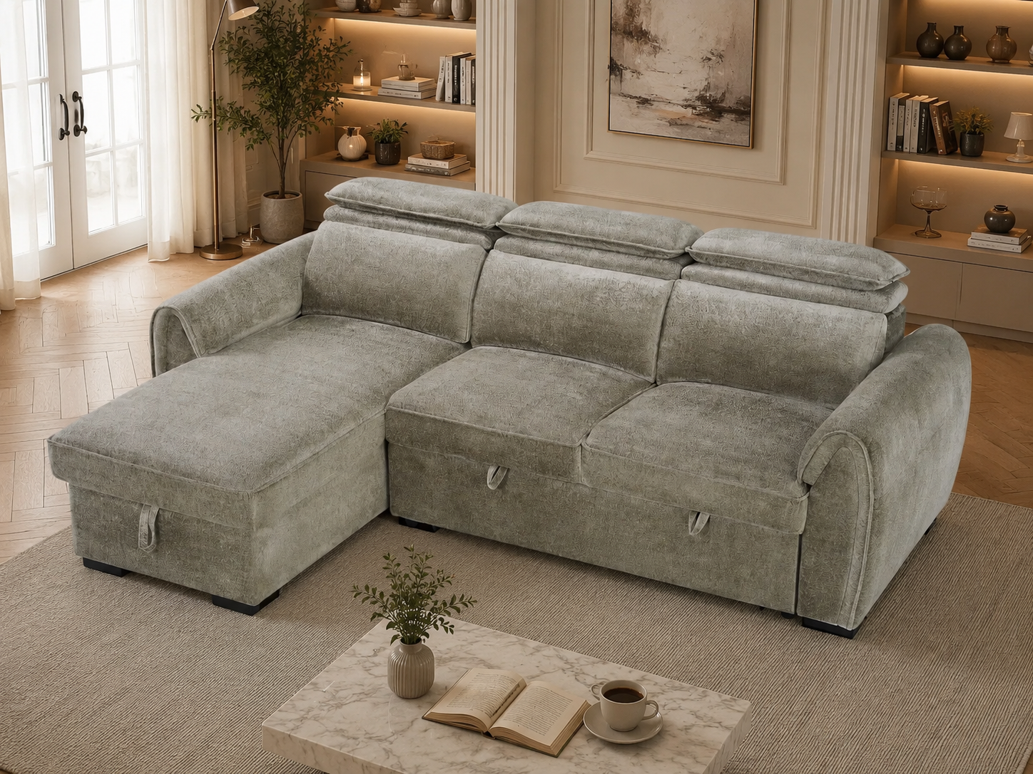 Montrose Sofabed Dark Grey Universal Corner