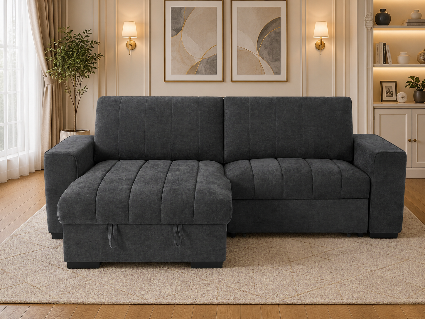 Franklin Sofabed Grey Universal Corner