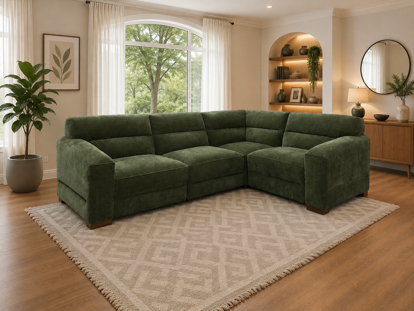 Chicago Sofa Green Universal Corner