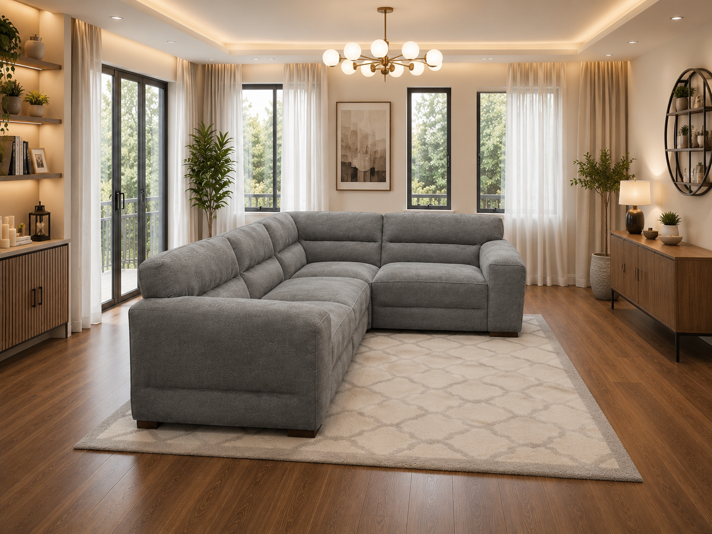 Chicago Sofa Grey Universal Corner
