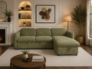 Capri Sofabed Green Universal Corner