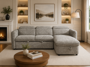 Capri Sofabed Grey Universal Corner