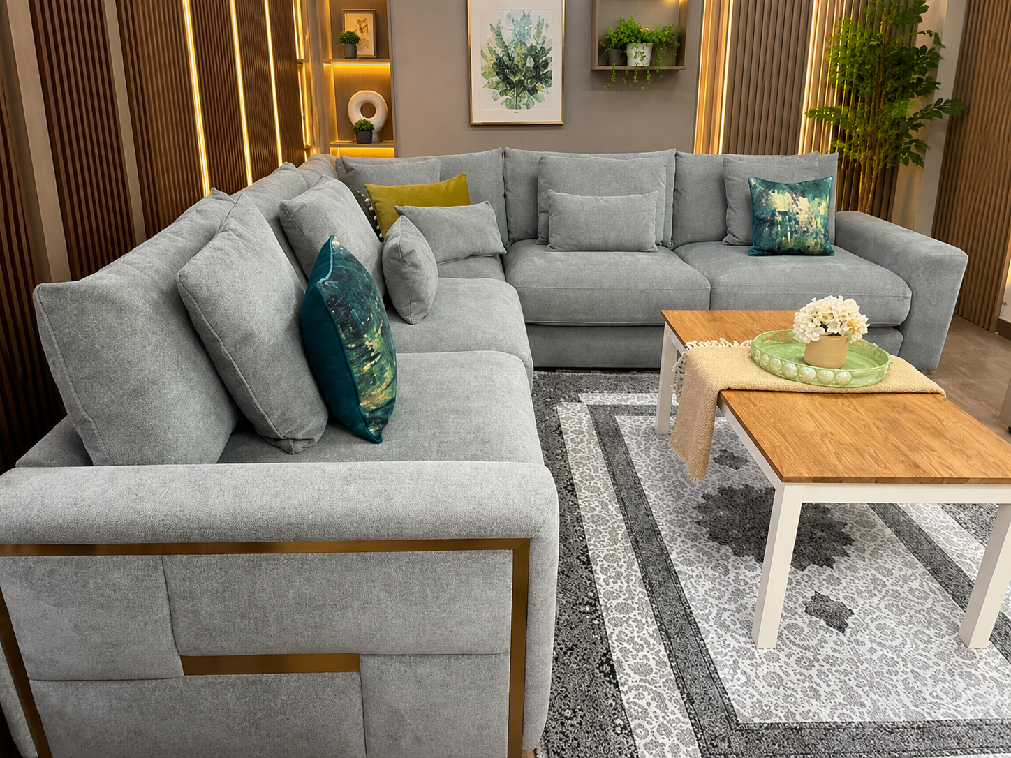 Jupiter Sofa Grey Large Corner