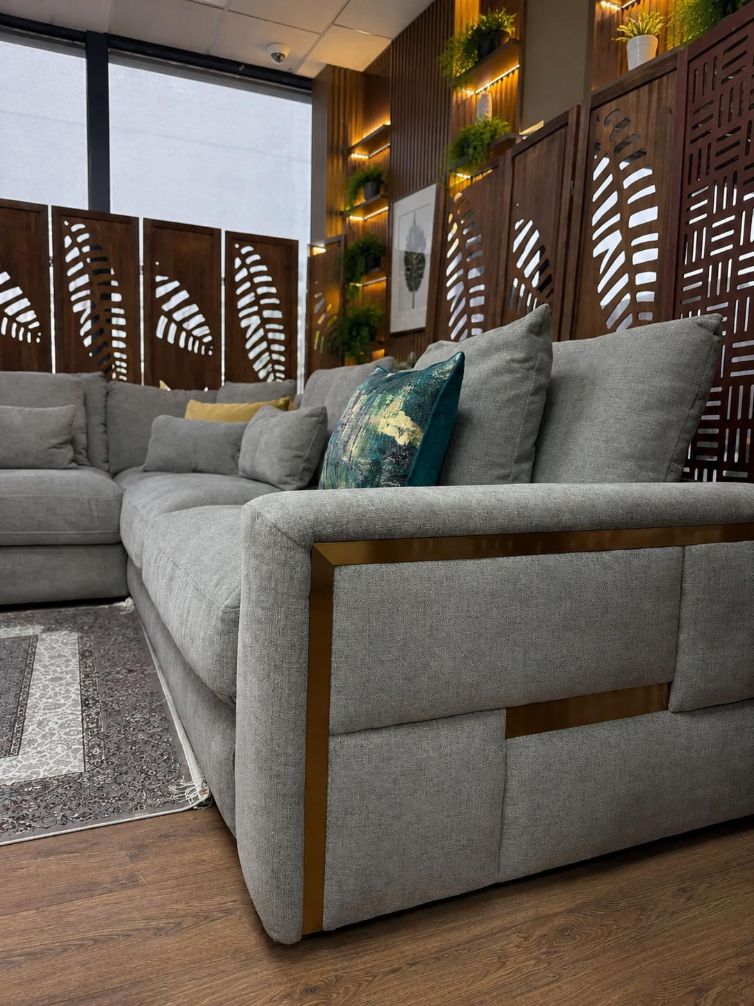 Jupiter Sofa Grey Large Corner