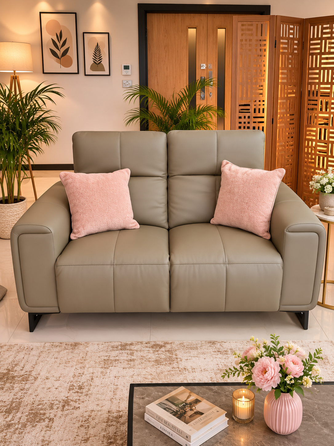 Richmond Electric Recliner Sofa Grey 3+2 Set