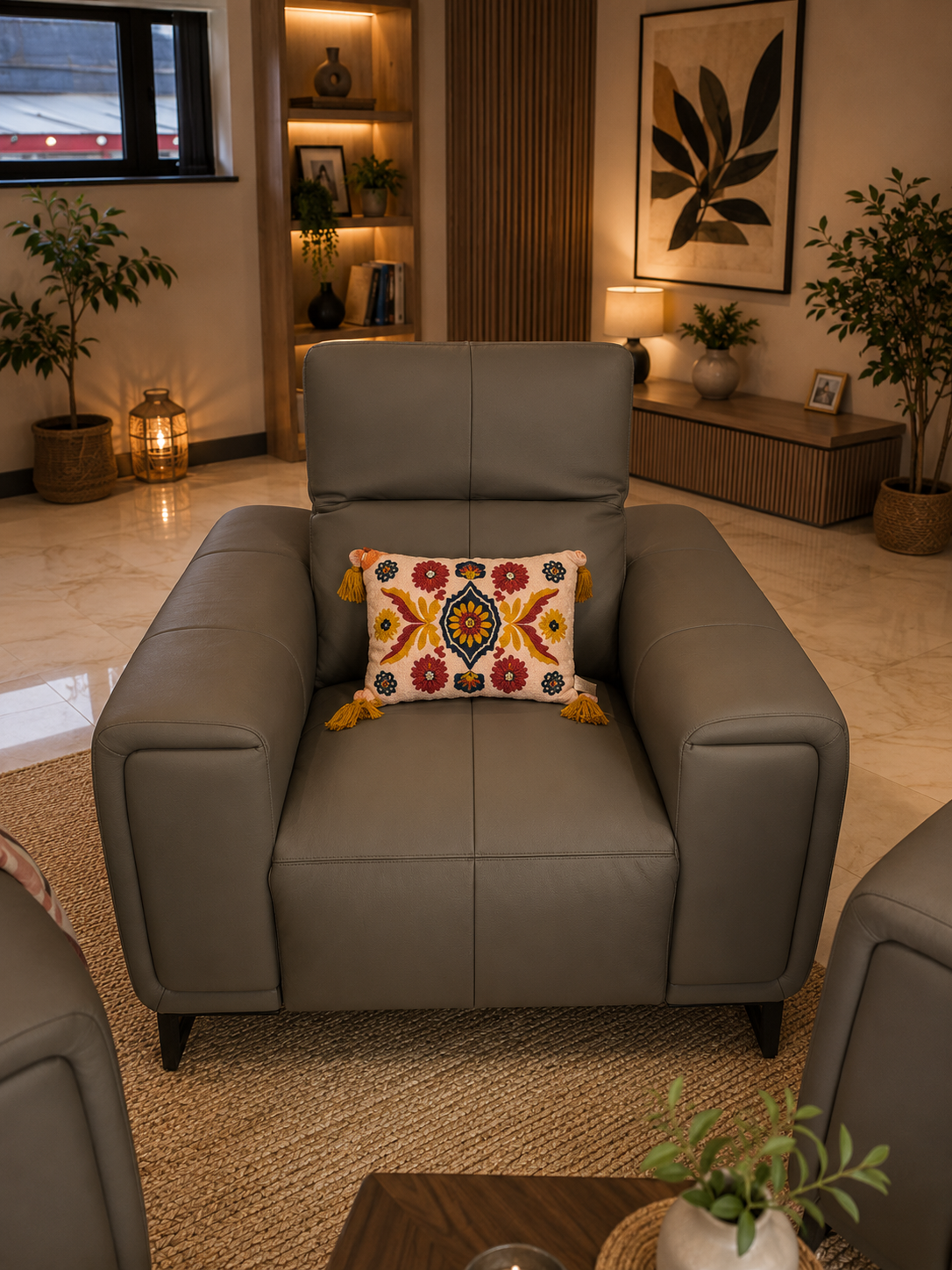 Richmond Electric Recliner Sofa Grey Armchair