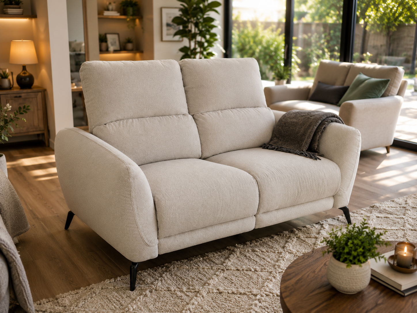 Sorrento Electric Recliner Beige 2 Seater