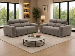 Toronto Electric Recliner Sofa Beige 3+2 Set