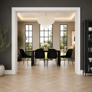 Antibes Black Dining Table 6 Carlo Black Chairs