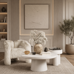 Rumi White Coffee Table