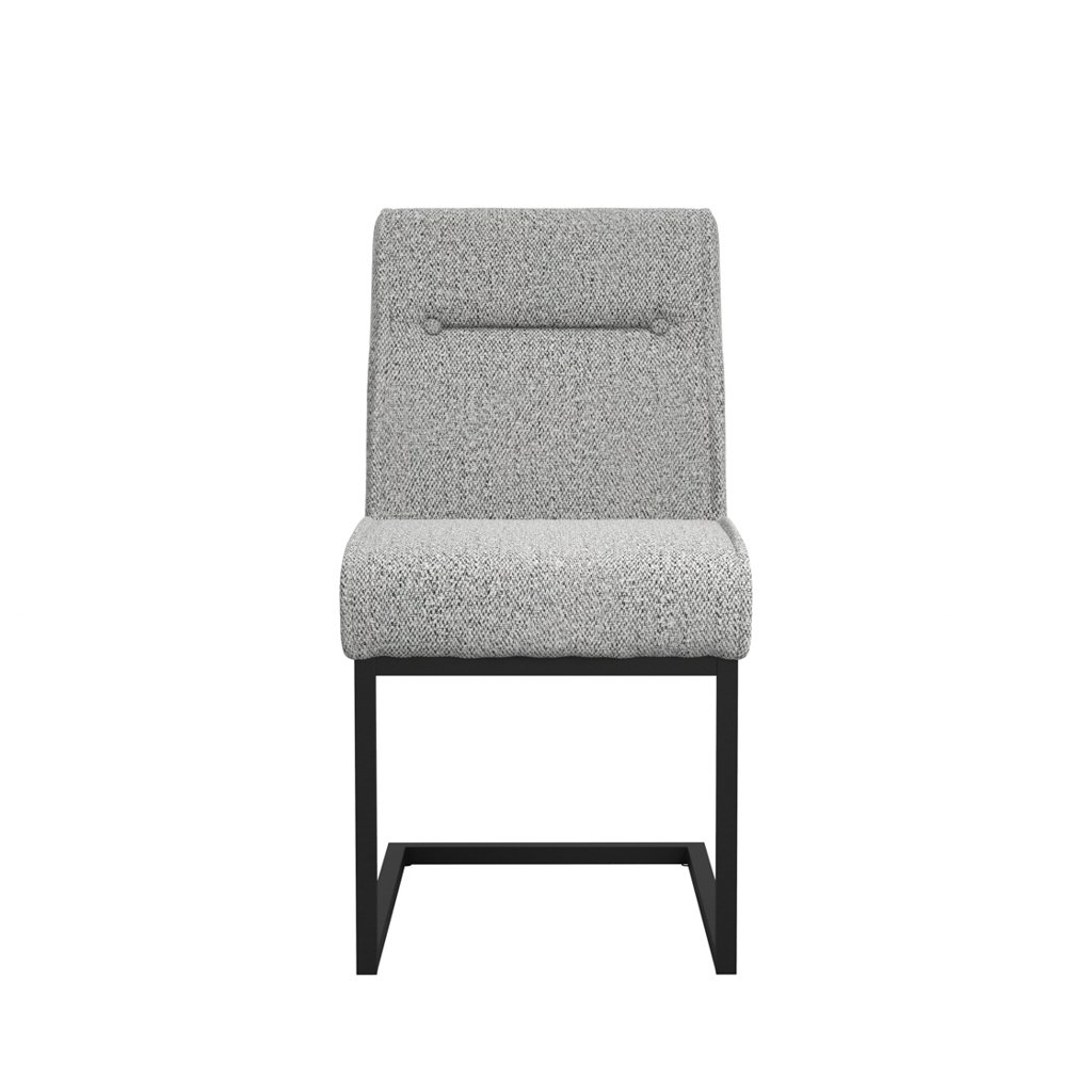 Cleaver Smoked Pearl and Black Dining Chairs
