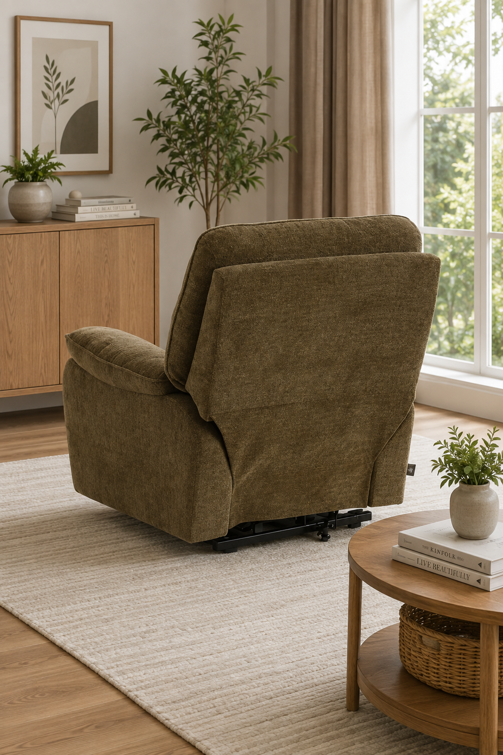 Cornwall Rise and Recline Massage Chair Brown 5
