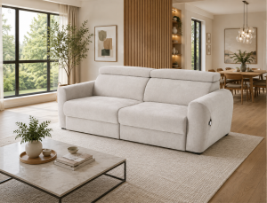 Dakota Electric Sofabed Beige 3 Seater