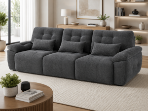 Dallas Electric Sofabed Grey 3 Seater 1