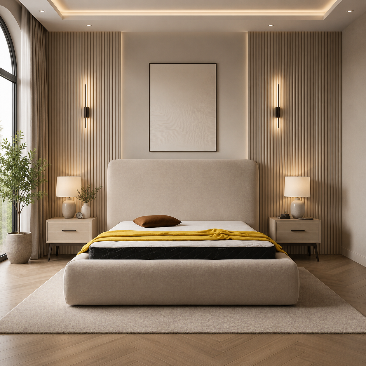 Elliptical Bed | Stylish Fabric Bed Frame – Beds Craft