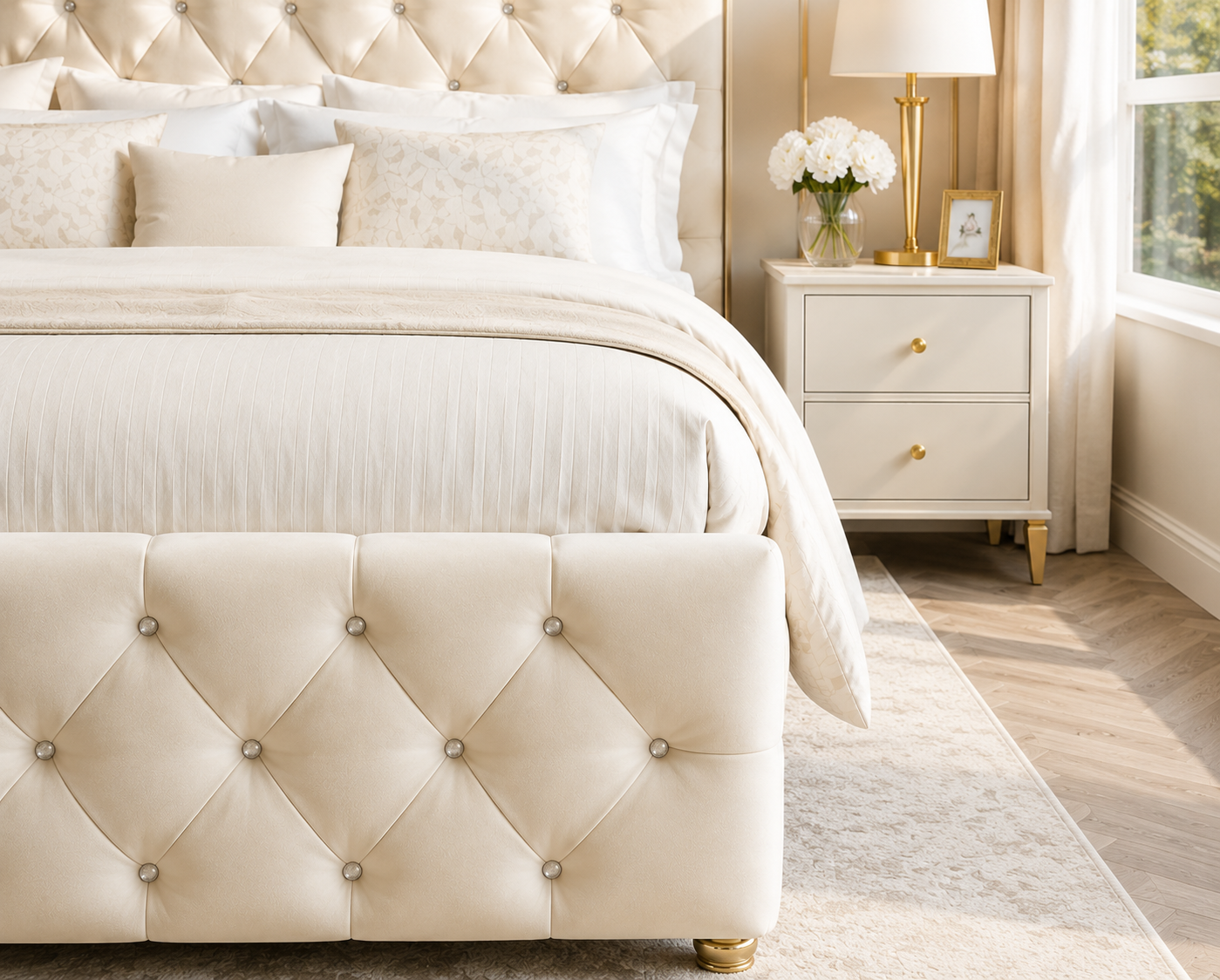 Fern Upholstered Storage Bed Frame 2