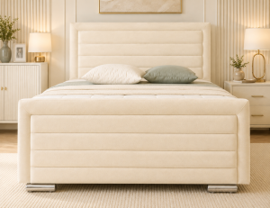 Horizontal Panel Bordered Bed