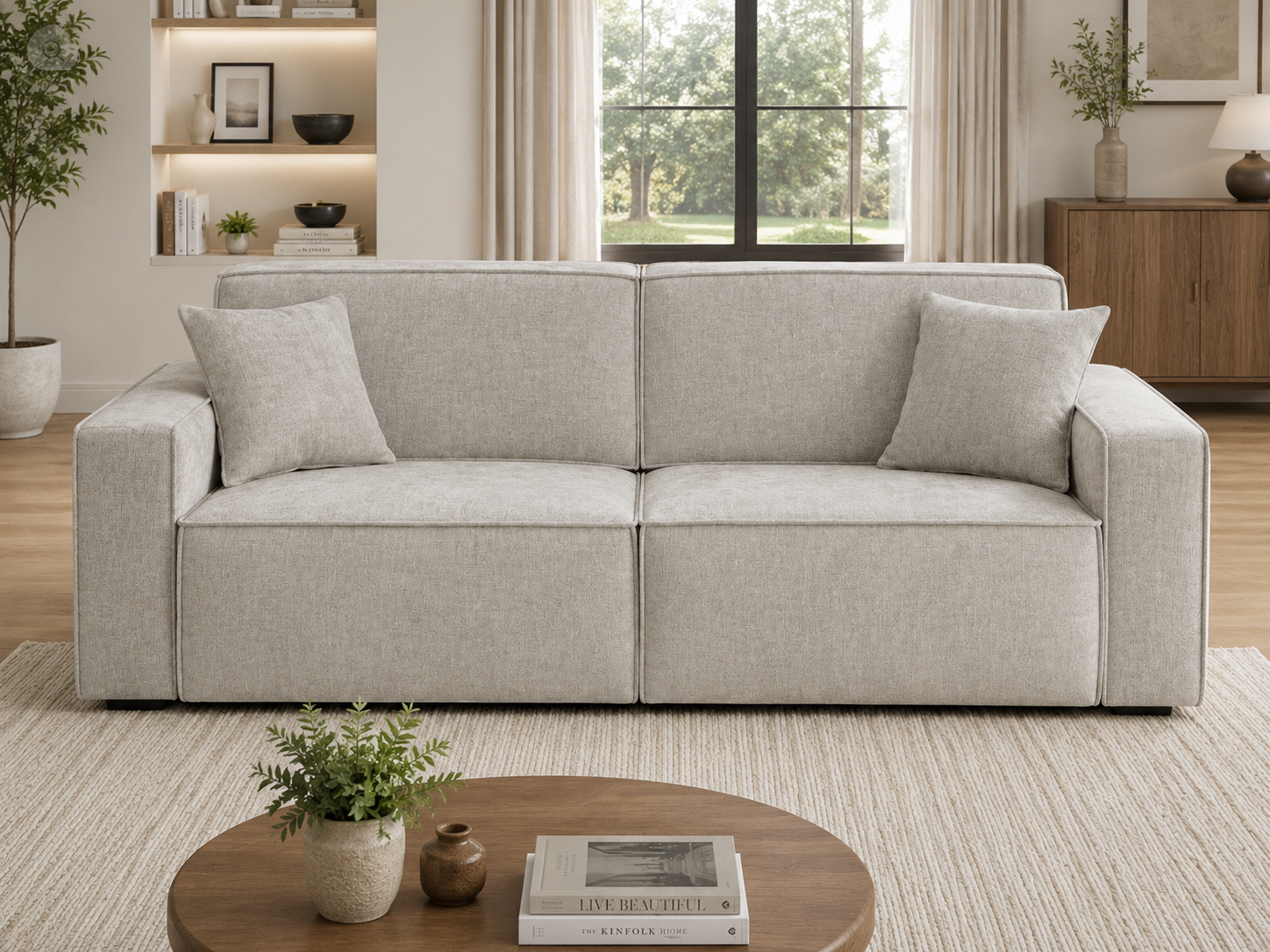 Houston Electric Sofabed Beige 3 Seater