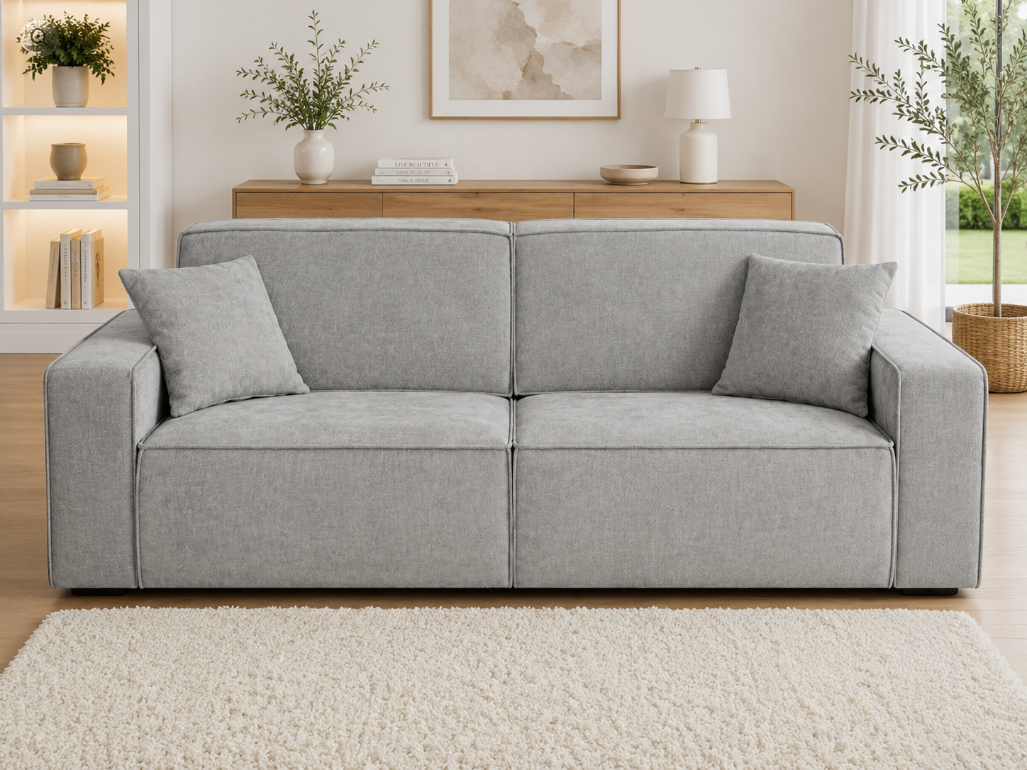 Houston Electric Sofabed Grey 3 Seater 2