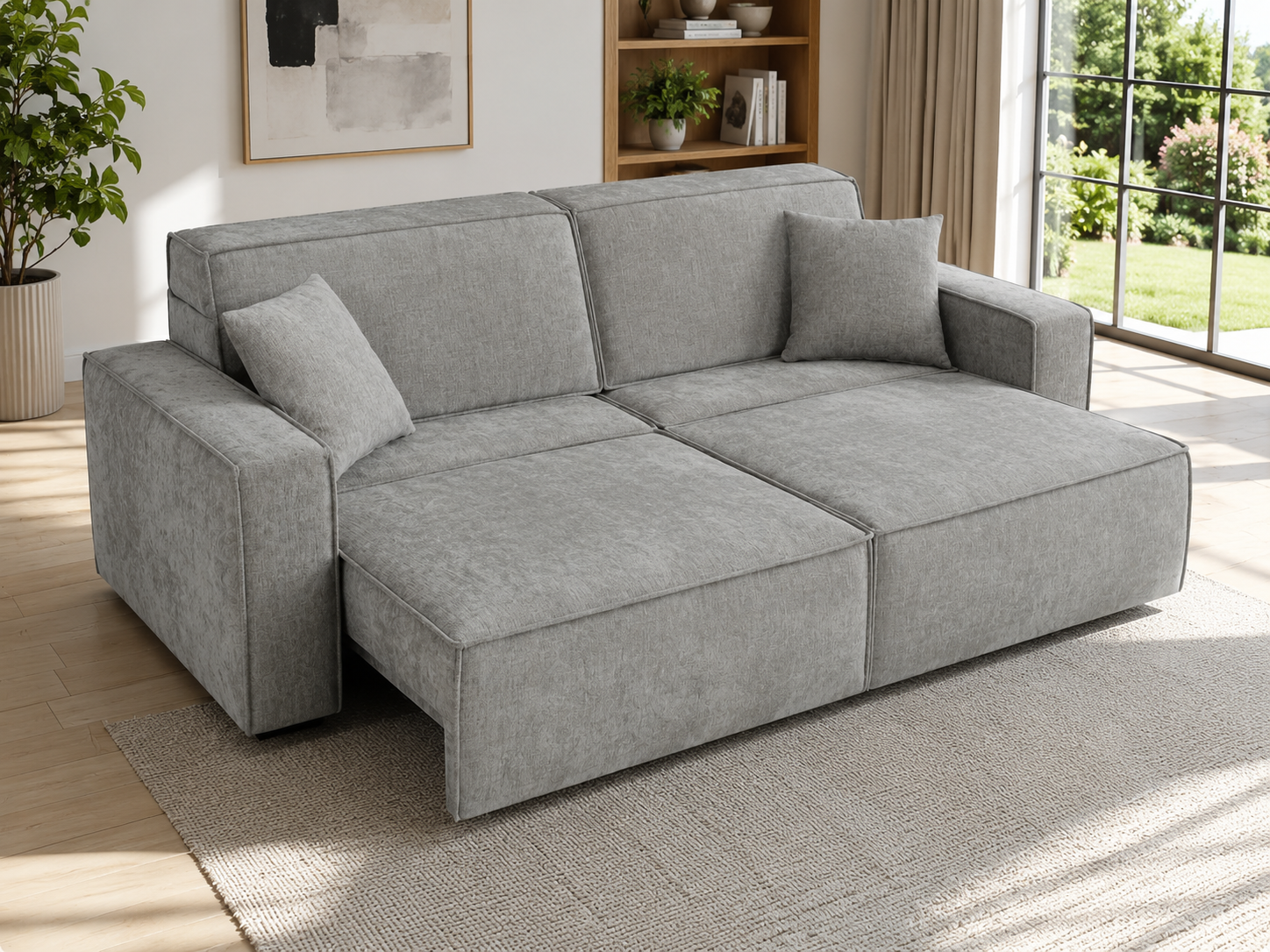 Houston Electric Sofabed Grey 3 Seater 2