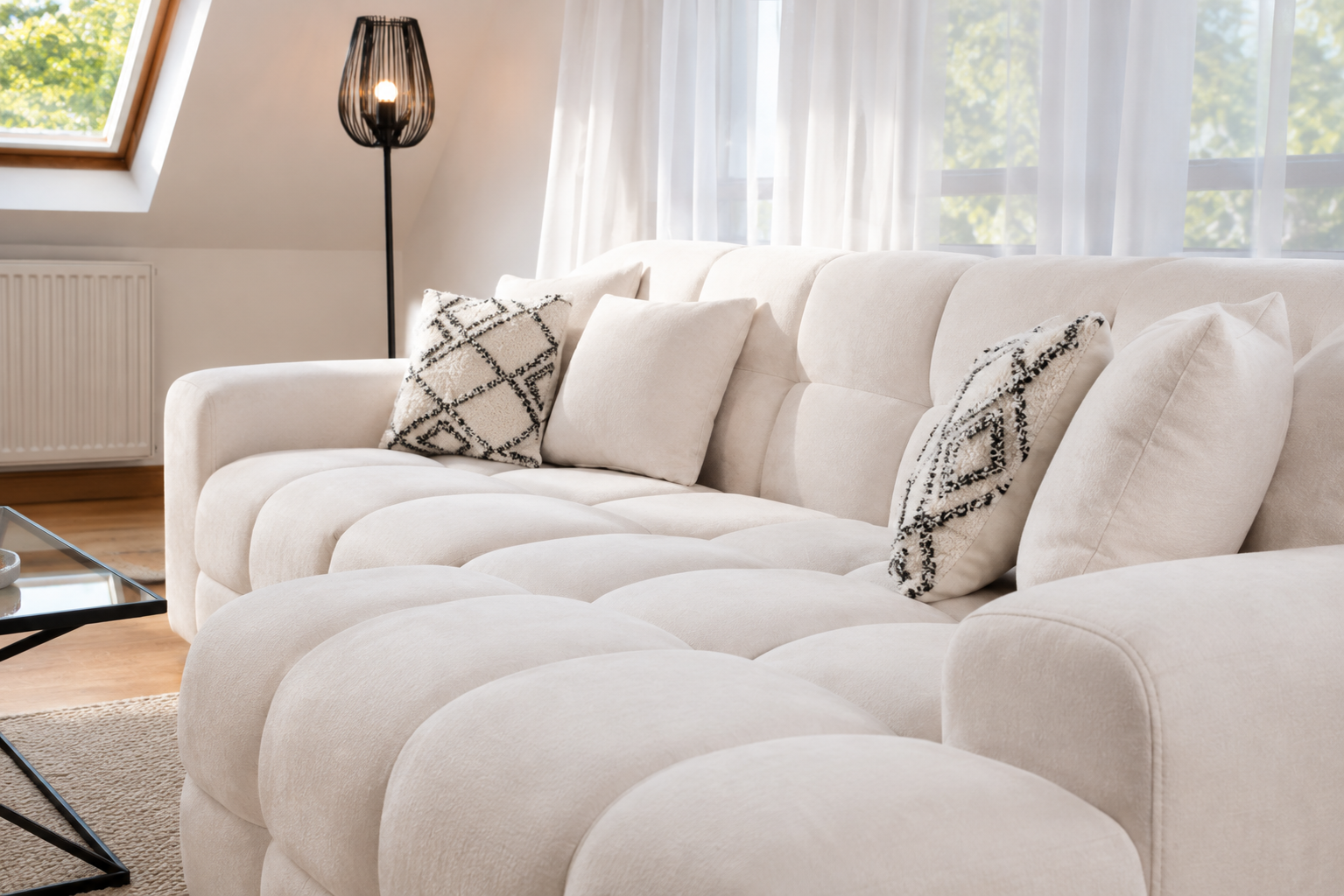 Jacob Sofa Beige Right Hand Facing Corner