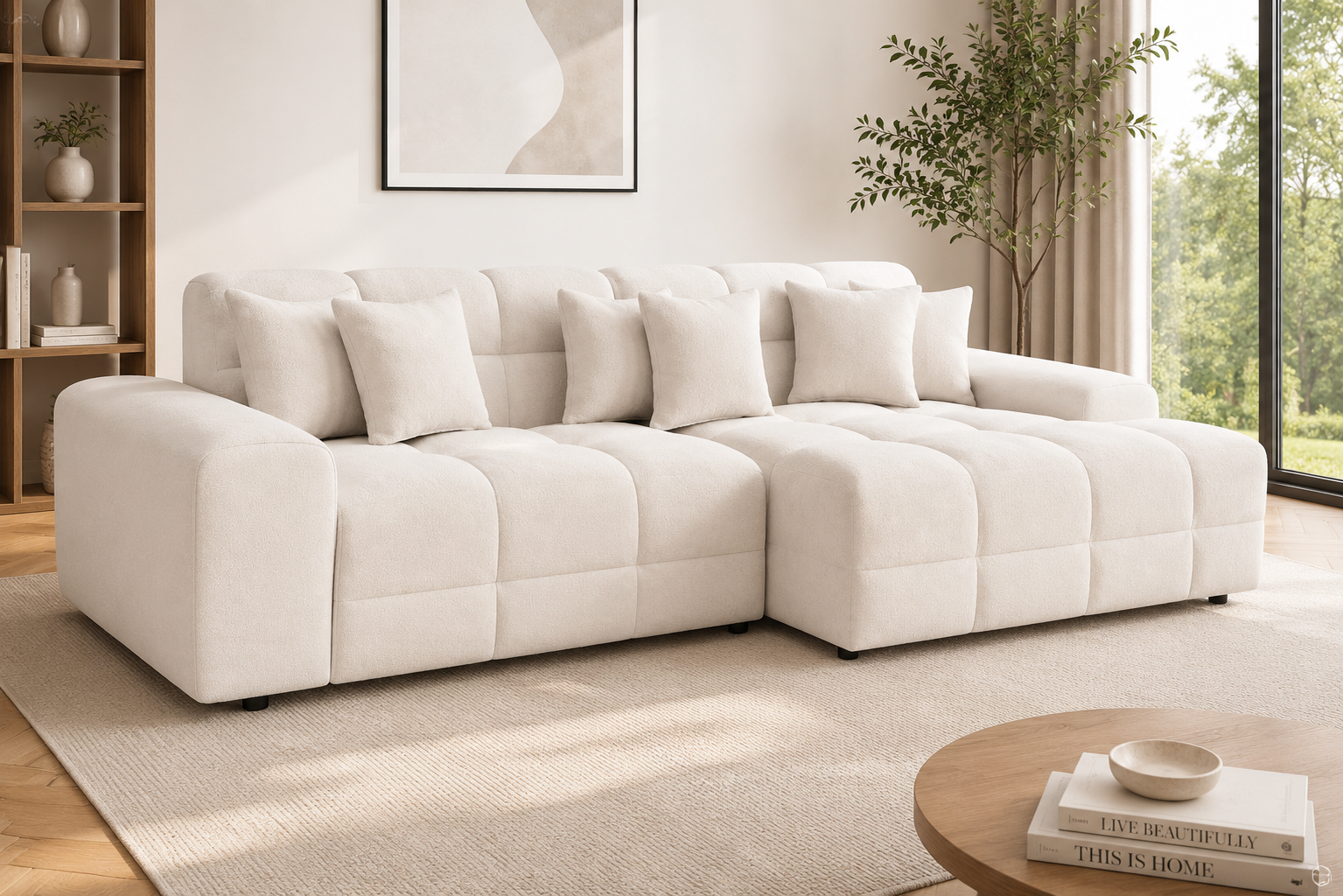 Jacob Sofa Beige Right Hand Facing Corner