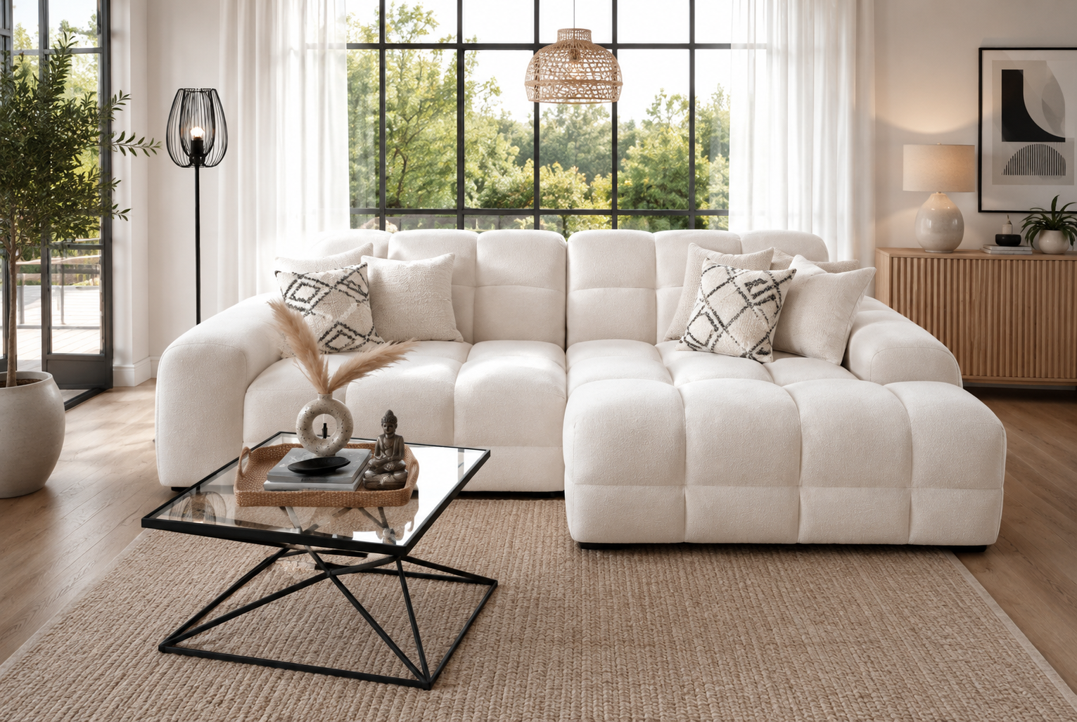 Jacob Sofa Beige Right Hand Facing Corner