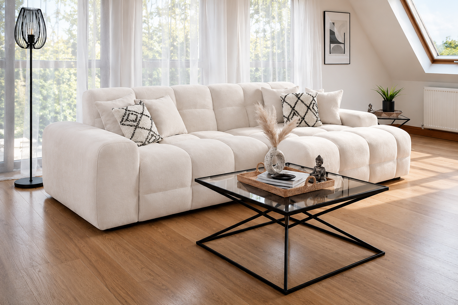 Jacob Sofa Beige Right Hand Facing Corner