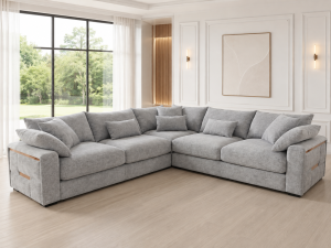 Jupiter Sofa Grey Large Corner