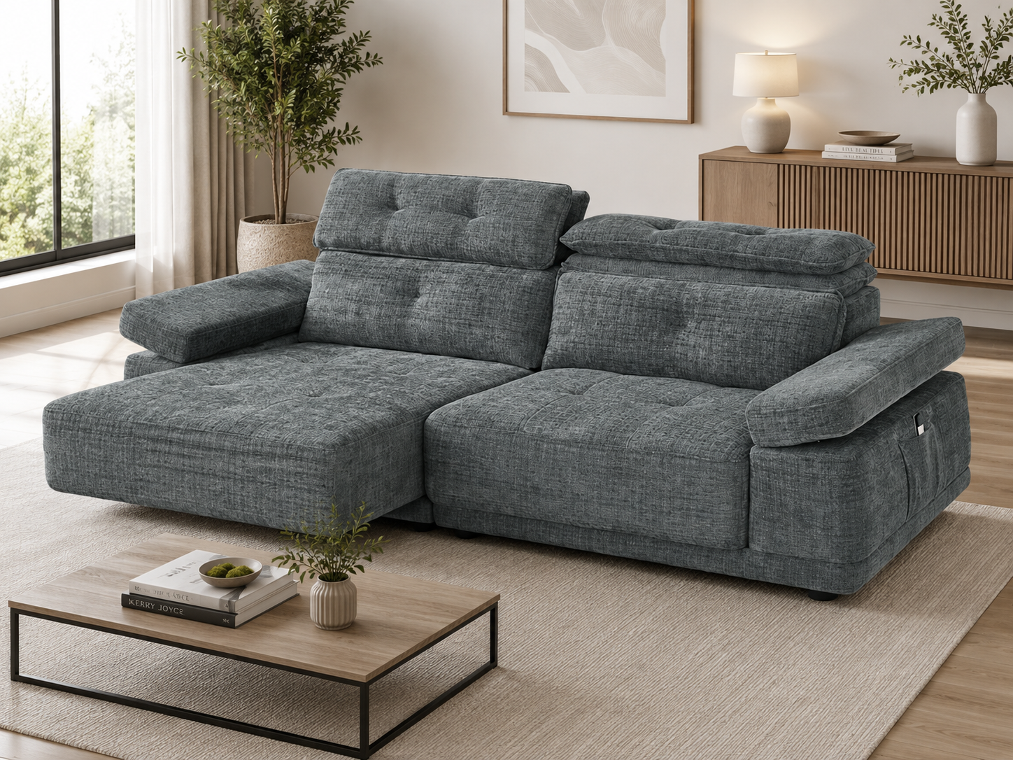 Kendal Floating Sofabed Dark Grey