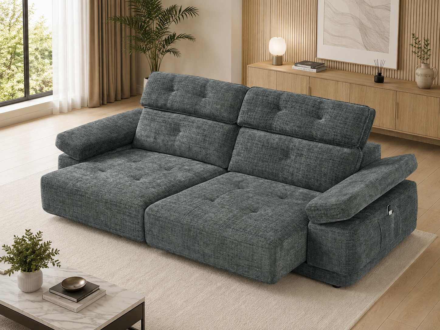 Kendal Floating Sofabed Dark Grey