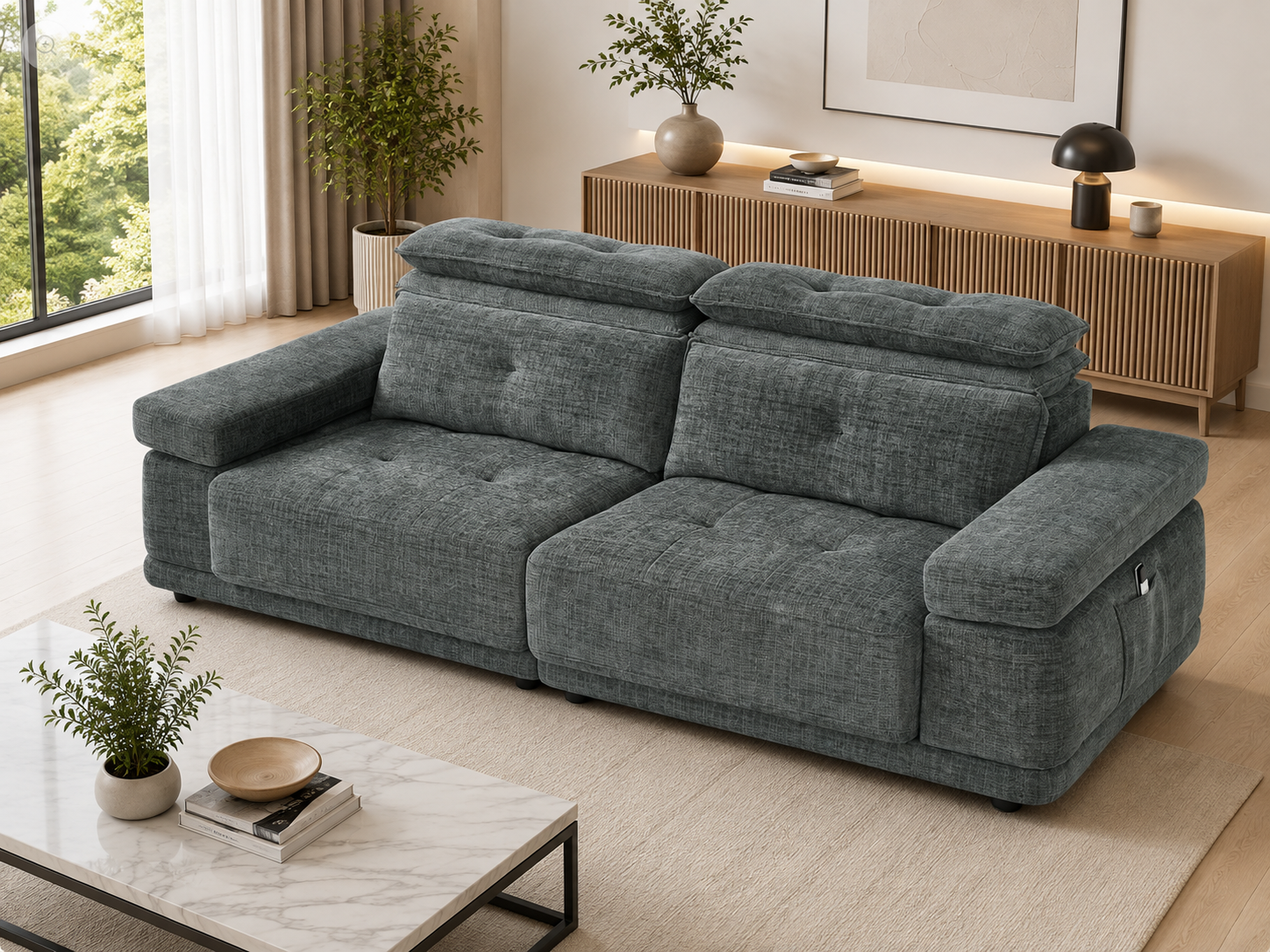 Kendal Floating Sofabed Dark Grey
