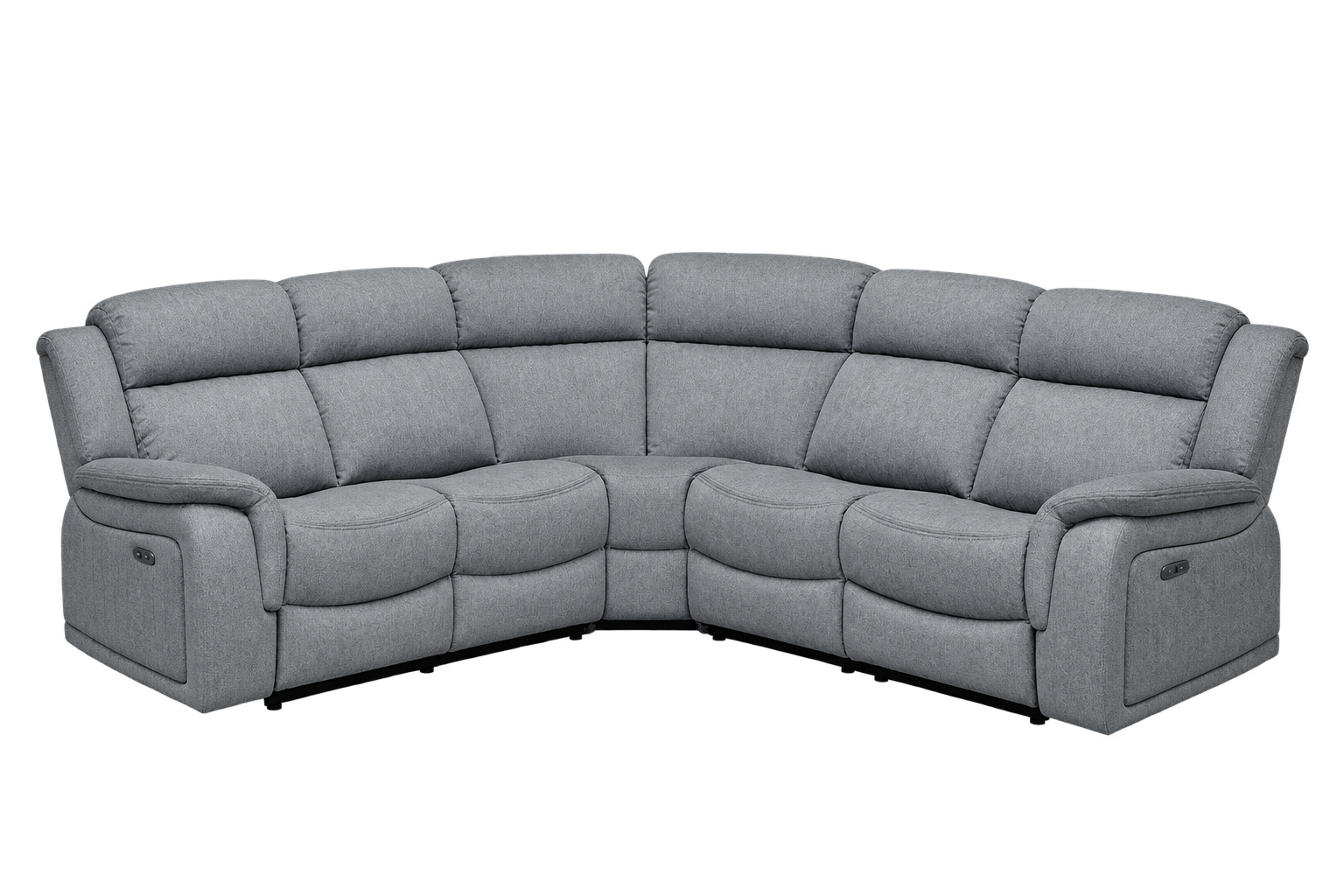 Linden Electric Recliner Sofa Grey Large Corner